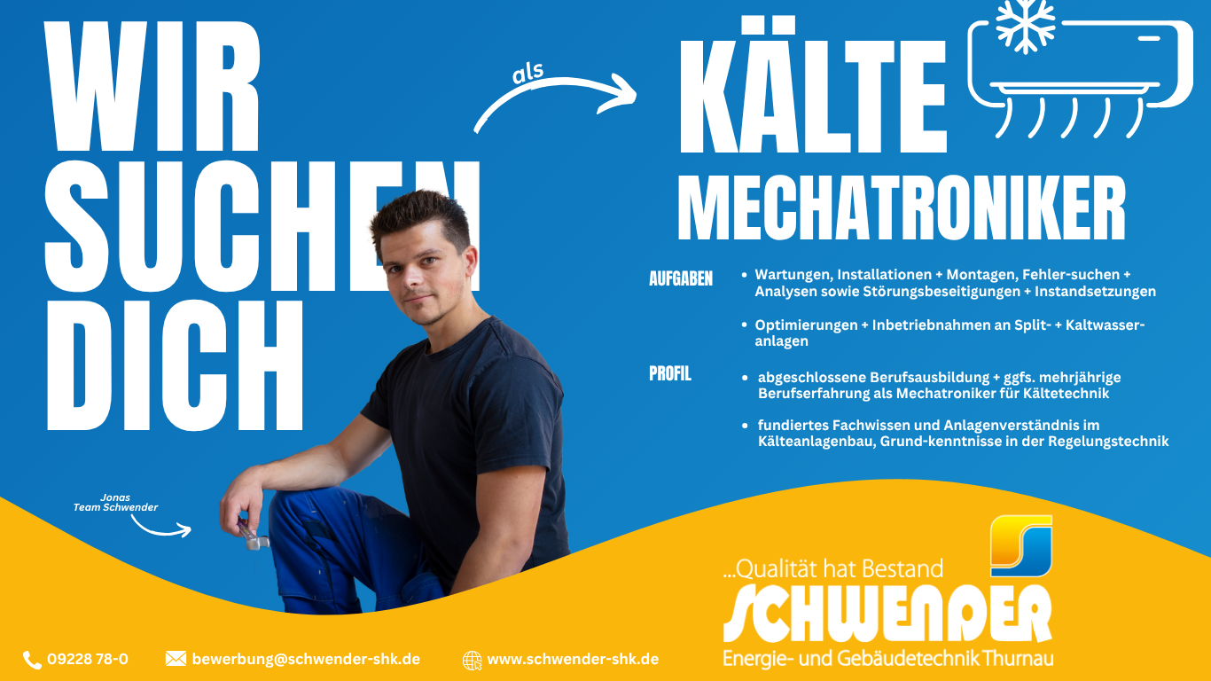 Wir suchen Dich - Kältemechatroniker